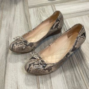 Cole Haan wedge heel closed toe shoes